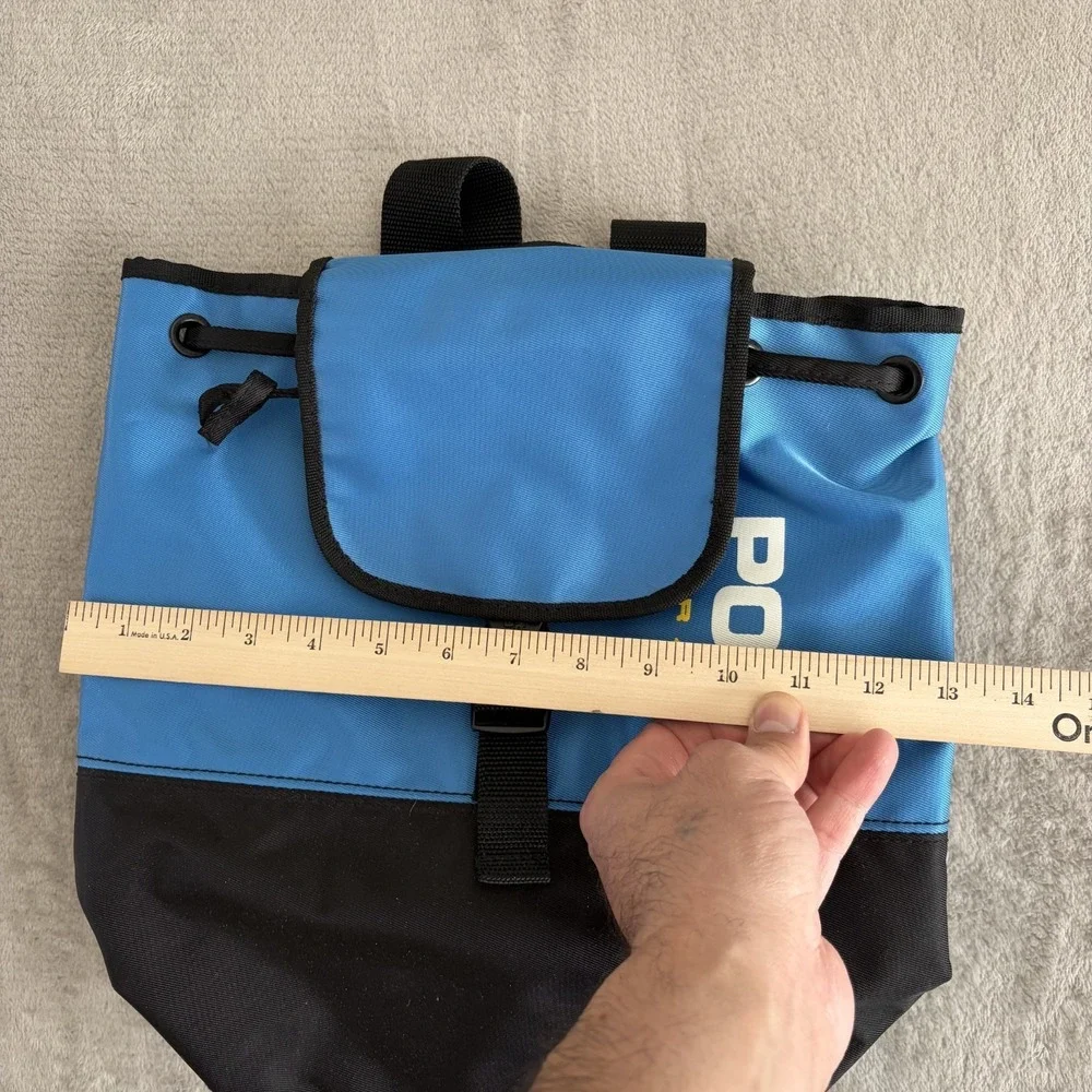 Vintage Ralph Lauren‎ Polo Sport Backpack Book Bag Blue Black GorpCore 90's